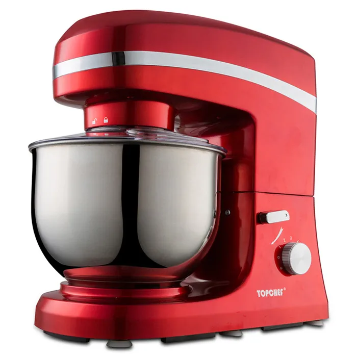 Высокое качество Миксер для еды с 5L нержавеющая сталь миска для смешивания 220 В, 1100 Вт стенд миксер варочная машина миксер для теста - Цвет: Red