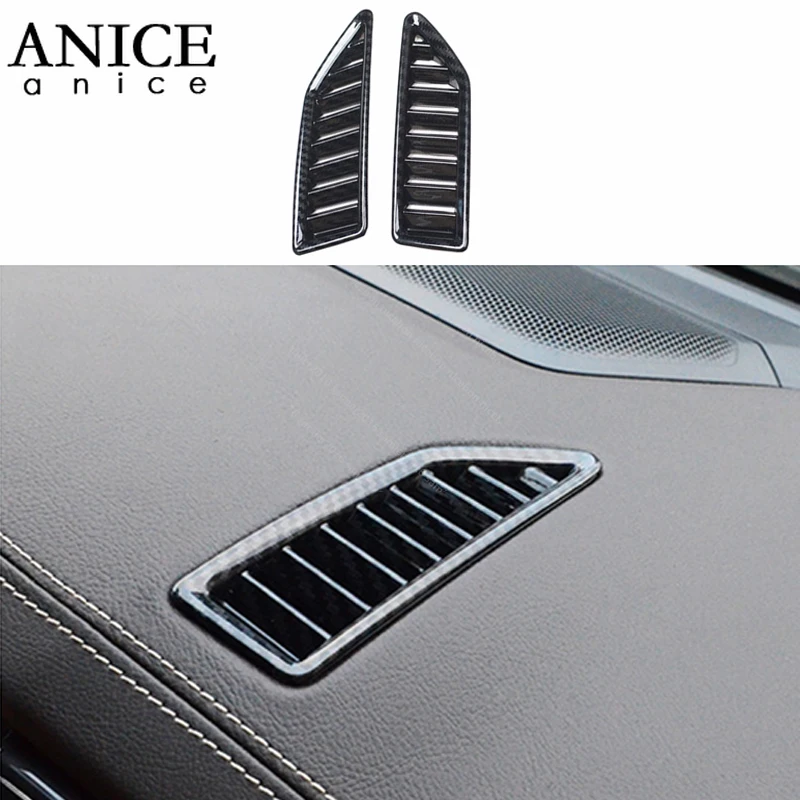 

2pc Carbon fiber color Air Conditioning Dashboard Vent Cover fit for Ford Ranger Everest Endeavour