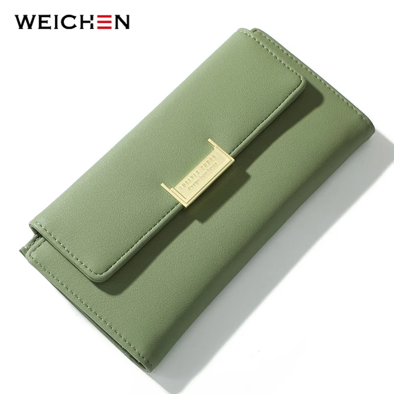 

WEICHEN Many Departments Women Wallet Long High Quality Female Wallets Clutch Zipper Pocket Card Holder Ladies Purse Carteras