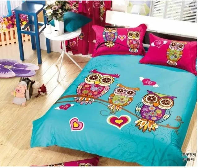 Kids Owl Bedding Sets Queen Size Bedspread Duvet Cover Sheets Bed In Kids Owl Bedding Sets Queen Size Bedspread Duvet Cover Sheets Bed In A Bag Bedroom Quilt