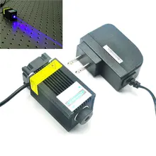 33mm*50mm 1000mW 450nm 1W Blue Laser Module Focus Dot Stage Lights Engraving w 12V AC Adapter цена 33mm*50mm 1000mW 450nm 1W Blue Laser Module Focus Dot Stage Lights Engraving w 12V AC Adapter цены онлайн