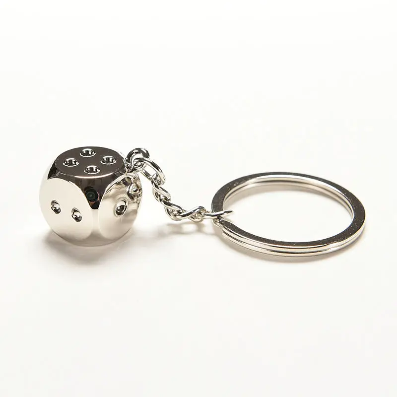 

Trinket Fashion Jewelry 1 Pcs Key Chain for Mens Metal Alloy Dice Keychain For Car Key Ring