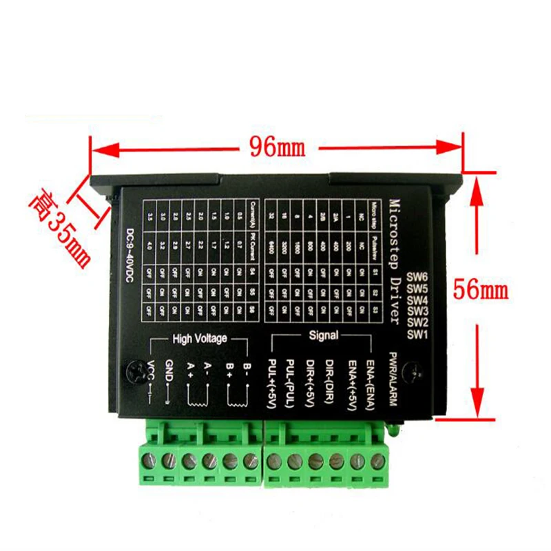 3 шт. TB6600 4A 9 42 в драйвер шагового двигателя CNC контроллер Nema tb6600 Si7/86 шаговый