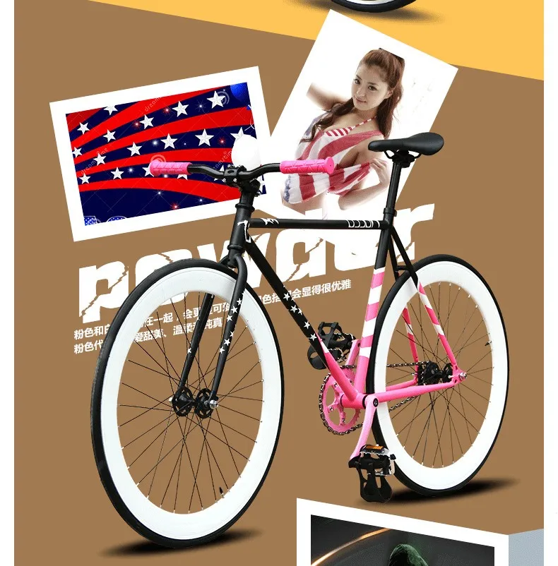 Cheap Original X-Front brand fixie Bicycle Fixed gear 46cm 52cm DIY One wheel speed road bike track Flag bicicleta fixie bicycle 4 Cheap Original X-Front brand fixie Bicycle Fixed gear 46cm 52cm DIY One wheel speed road bike track Flag bicicleta fixie bicycle 4