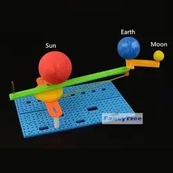 DIY простой Защита от солнца земля луна модель науки творческий небольшой Гизмо Дети Ручная головоломка собранные игрушки преподавания