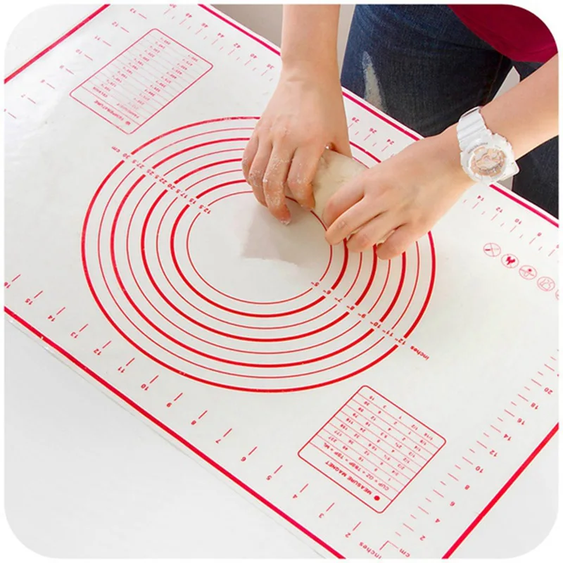 60x40cm Platinum Silicone Kneading Dough Mat Glass Fiber Reinforced