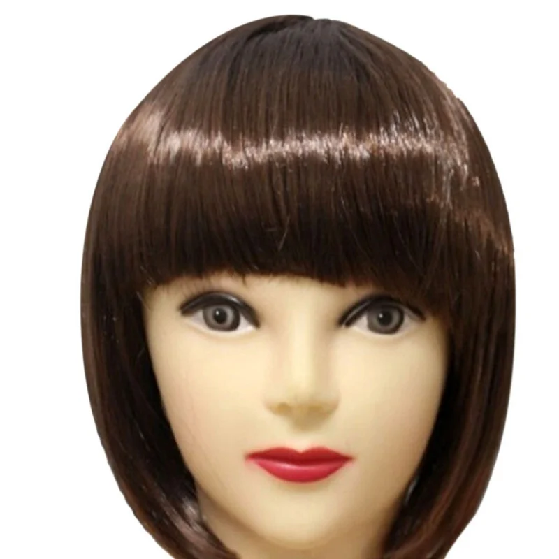 

2018 New Women Short BOB Hair Wig Straight Bangs Cosplay Party Stage Show 13 Colors Party Supplies