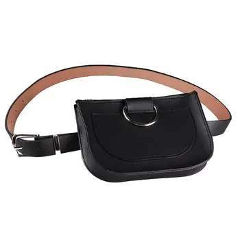 

bolso mujer сумка женская PU Waist Pack Black Fanny Pack Leather Ladies 2020 New Fashion Snake Skin Waist Chest Belt Bag j17
