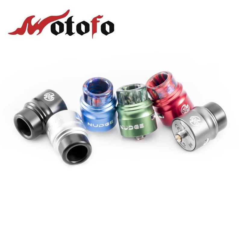 

100% Original WOTOFO NUDGE RDA 22MM e cigarette rebuildable dripping atomizer for 510 regular mod /squonk mod with squonk pin
