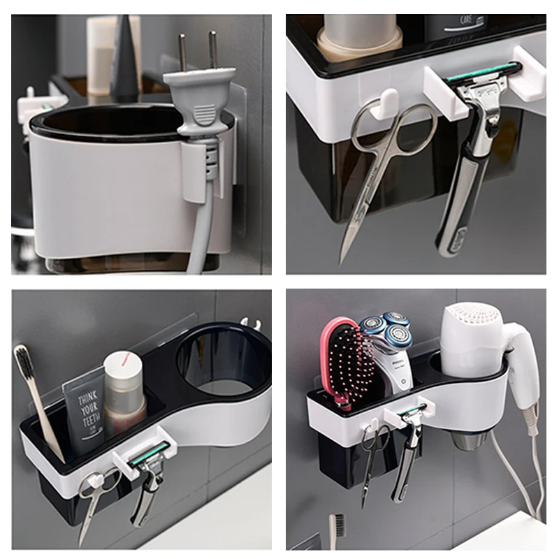 Практичный кухонный Органайзер из пластика угловая стойка для хранения душевой полки для хранения ванной комнаты самоклеющиеся стены