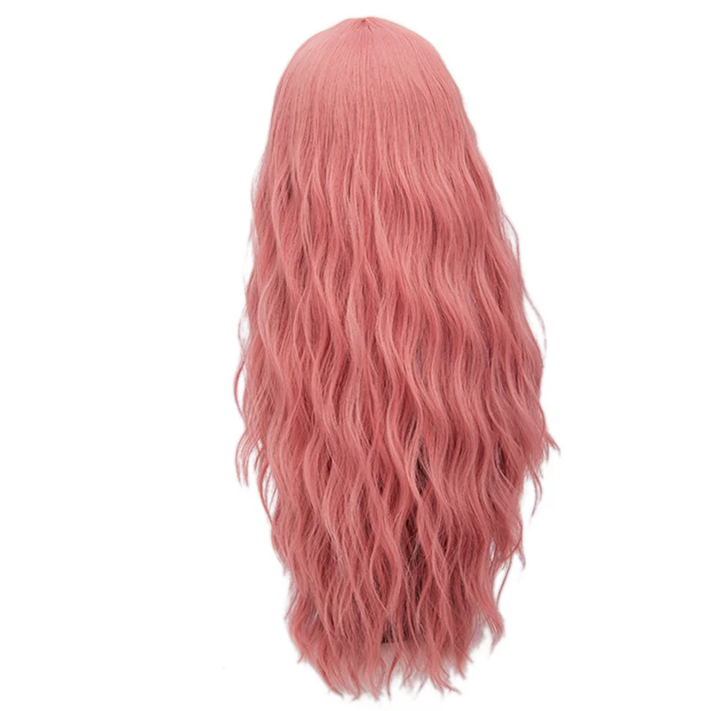 MSIWIGS 70 см Длинные розовые волнистые парики Косплей натуральные синтетические женские светлые парики 29 цветов термостойкие волосы - Цвет: cmyk