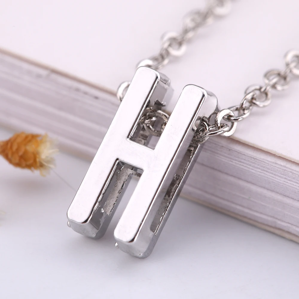 

Dawapara 2018 New Fashion Zinc Alloy Silver/Gold Color Letter H Necklace Jewelry