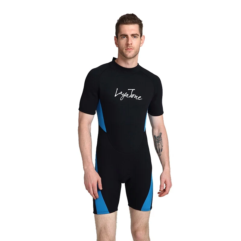 Layatone Men women Wetsuit 3mm Neoprene Shorty Diving Suit Full Body