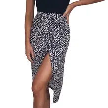 Модная женская юбка леопардовая повязка облегающая короткая юбка со шнуровкой летняя Праздничная Юбка faldas mujer moda летняя юбка ED