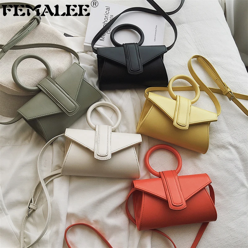FEMALEE المرأة الأزياء الخصر حزمة مصغرة صغيرة حقيبة ساعي الفاخرة العلامة التجارية مصمم جولة مقبض Crossbody حقيبة بو الفتيات حقائب