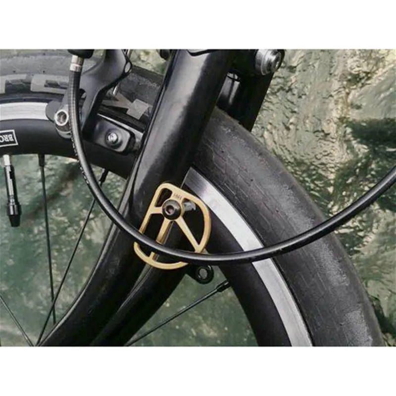 Cena BMX części tytanowe przewód hamulcowy Bezel TI na rower brompton bez błotnika płyta ustalająca E wersja tytan