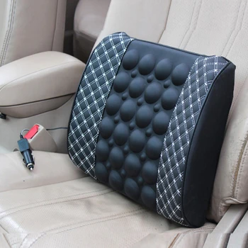 

12V Car Vehicle Electrical Massage Cushion Auto Back Seat Lumbar Support Cushion Pillow Seat back support Interior accessories