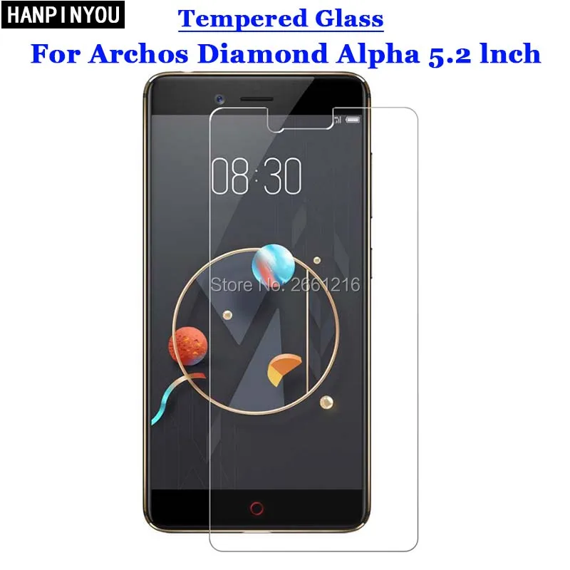 

For Archos Diamond Alpha Tempered Glass 9H 2.5D Premium Screen Protector Film For Archos Diamond Alpha 5.2"
