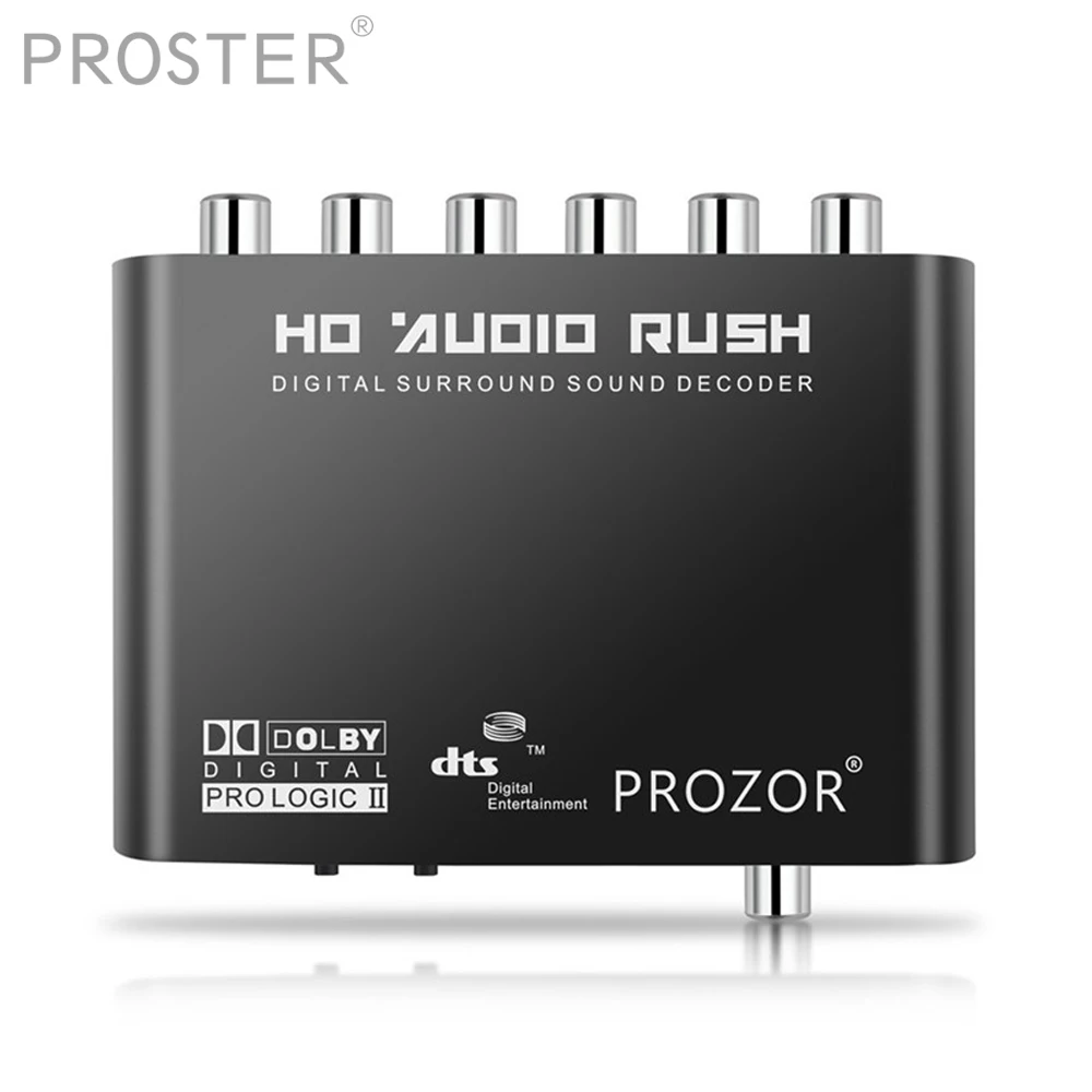 

Proster for 5.1 Digital Audio Decoder HD Rush Audio Gear Surround Sound Decoder SPDIF Digital For DTS AC3 GEAR Decoder