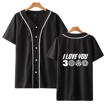 

Avenger print I Love You 3000 Time Baseball Jacket New Print Summer Short Baseball jacket Fashion High Quality Jacket plus size
