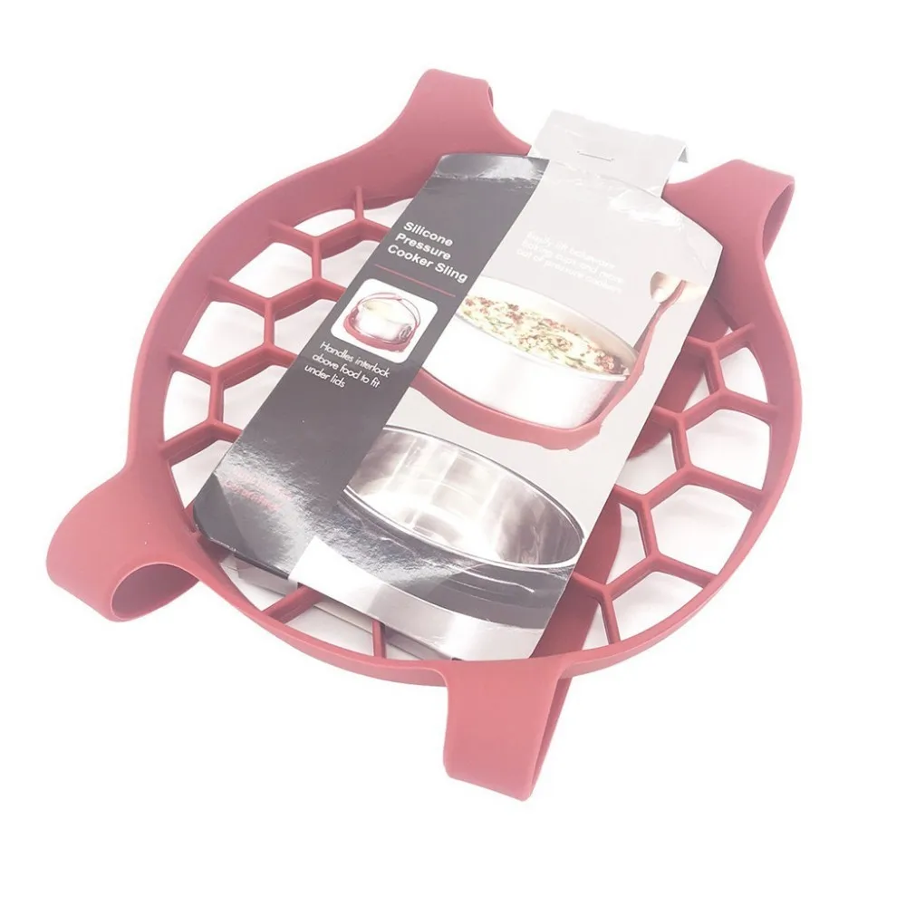 

Silicone Roast Rack Bakeware Sling Kitchen Steamer Dish Multipurpose Circular Plastic Microwave Steamed Cooking Collapsible Tray