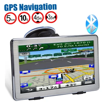 

Car Navigator GPS 7 inch HD LCD screen navigation FM Bluetooth Navitel satellite voice navigation truck Navigator car accessorie