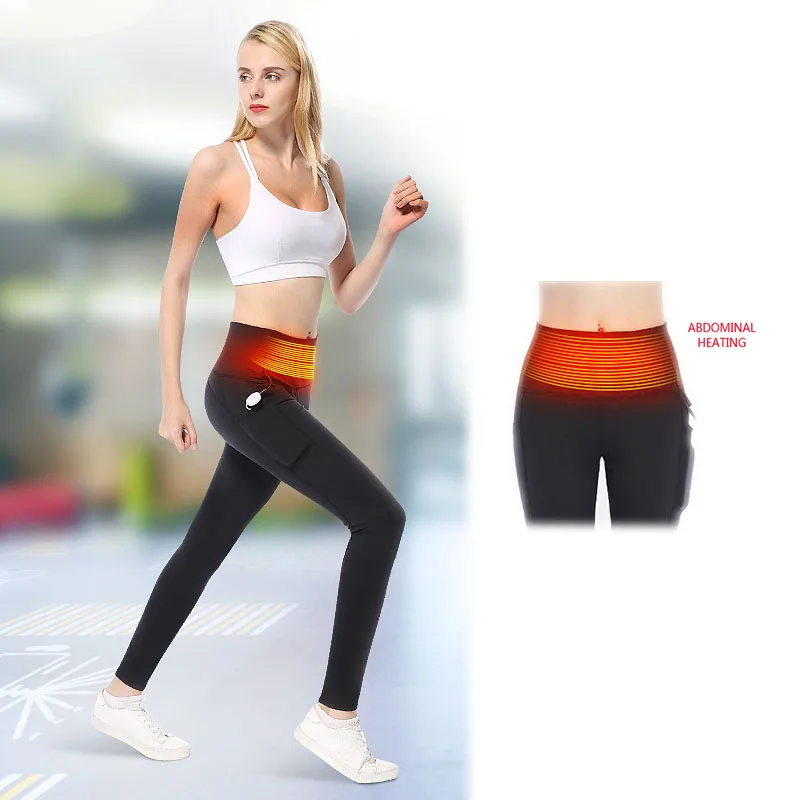 New intelligent Women lose weight Hiking Heating Warm Pants Camping