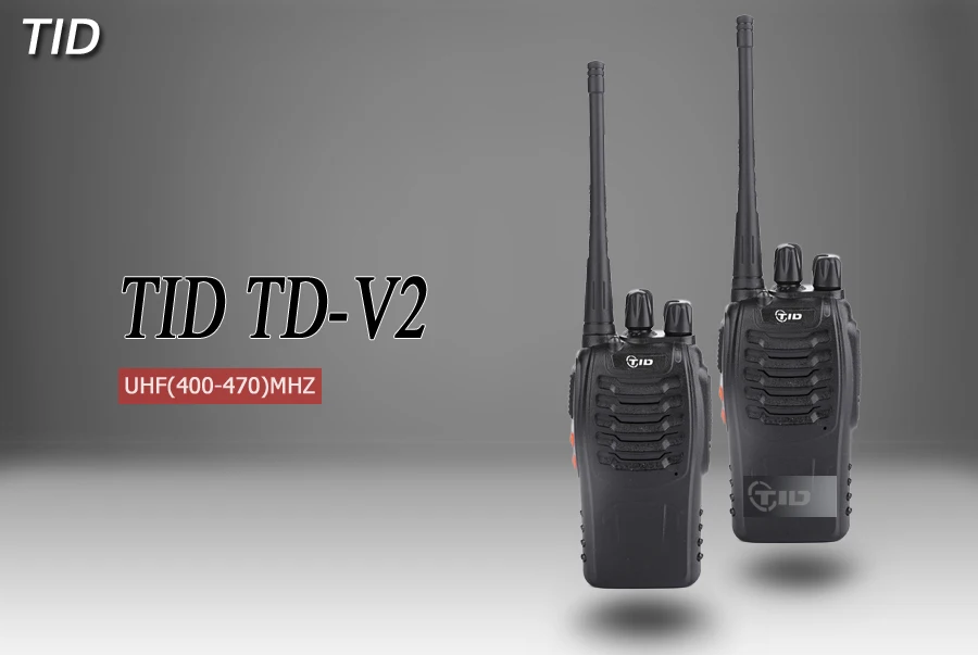 2 шт. рация TD-V2 16CH 5 Вт UHF радио 400-470 МГц двухстороннее радио HF трансивер Радио станция wakie tokie