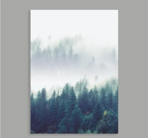 

Canvas Painting Nordic Decoration Forest Lanscape Picture Posters And Prints Home Decor Wall Art Paintings Decoration