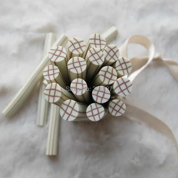 

5pcs M-70 5mm Cute Round Cane Fancy Nail Art Polymer Clay Cane Nail Art Decoration