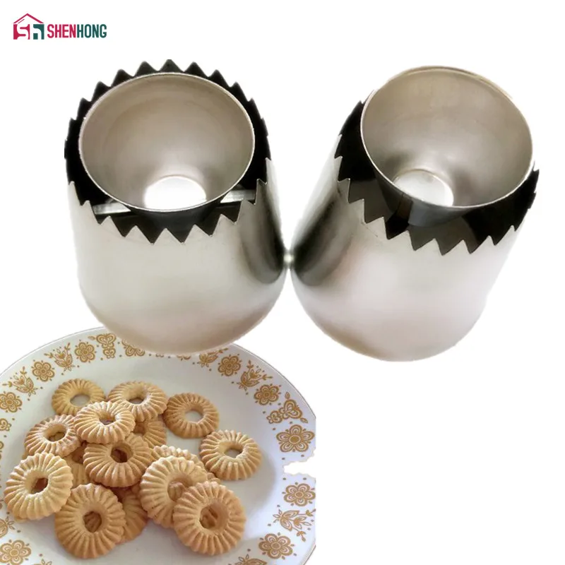 

SHENHONG 2PCS/SET Pastry Tips Sulta Ne Ring Cookies Mold Stainless Steel Icing Piping Nozzles Sultan tube Russian Cake HomeParty