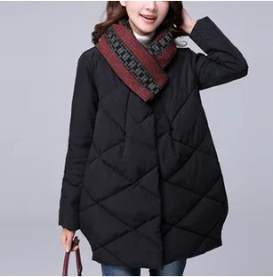 Product release in the winter of 2016, the original design    thickening of the  woman of loose big yards cotton coat