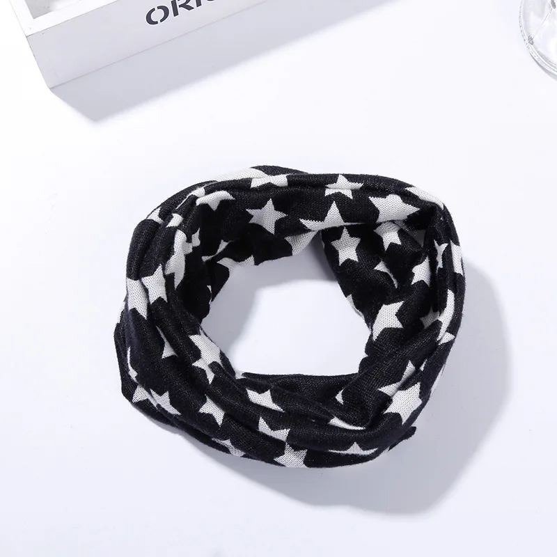 Spring and Autumn fashion cute baby cute imitation cashmere scarf soft and comfortable stars dot letter pattern bib collar