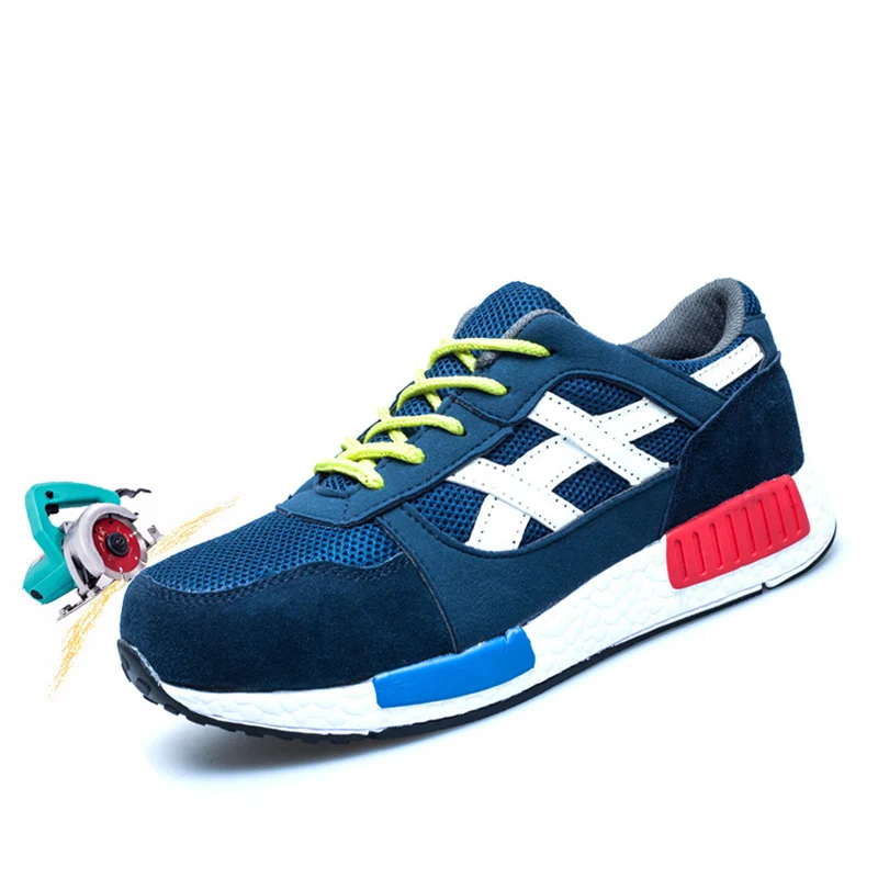 

Breathable Labor Insurance Work Shoes Men Anti-puncture Work Boots Steel Head Safety Shoes Men's Protective Sports Hiking Shoes