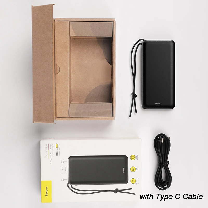Baseus 20000mAh Power Bank For iPhone Samsung Huawei Xiaomi External Battery 3A Type C PD Fast Charing USB Charger Powerbank Baseus 20000mAh Power Bank For iPhone Samsung Huawei Xiaomi External Battery 3A Type C PD Fast Charing USB Charger Powerbank