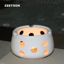 Короткая белая подсвечник керамическая фарфоровая полая теплая чайная плита кофейник чайная посуда аксессуары подсвечник держатель чайника