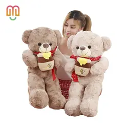 Vanmajior 70/95 см Kawaii Teddy Bear Плюшевые игрушки Peluches чучело игрушки детей на день рождения украшения дома