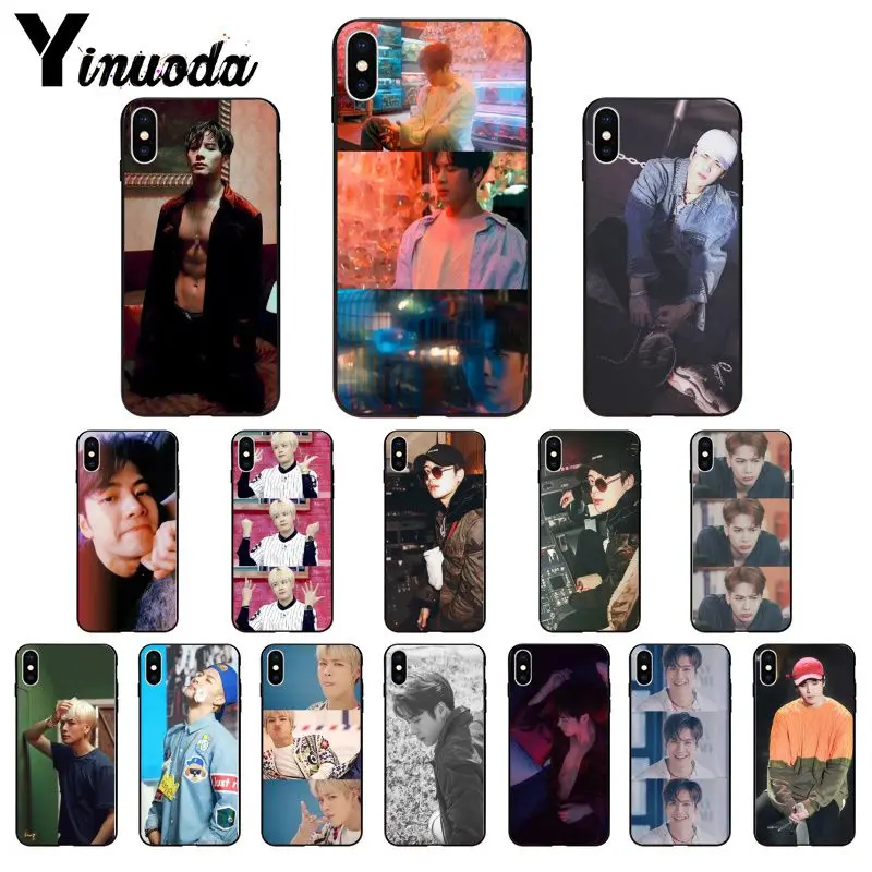 11pro MAX GOT7 Jackson Wang TPU черный чехол для телефона iPhone X XS 6 6S 7 7plus 8 8Plus 5 5S XR | Мобильные