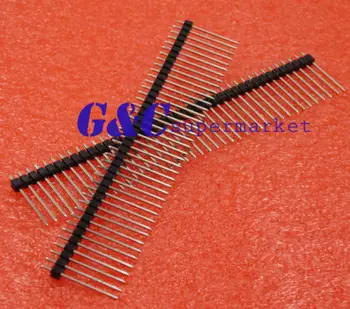 

10pcs 1*40 40Pin 2.54mm 20mm Long Header Pin Male Breakable Pin Header