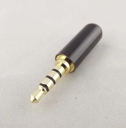 10 шт. 4 полюса 3 5 мм 1/8 дюйма|audio plug|audio headphonesaudio plug 3.5mm |