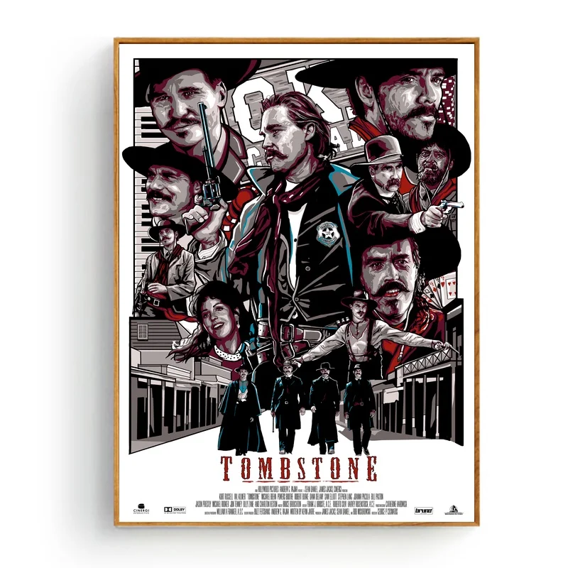 

TOMBSTONE MOVIE FAN Art Silk Fabric Poster And Print Wall Art Picture Painting Home Decor