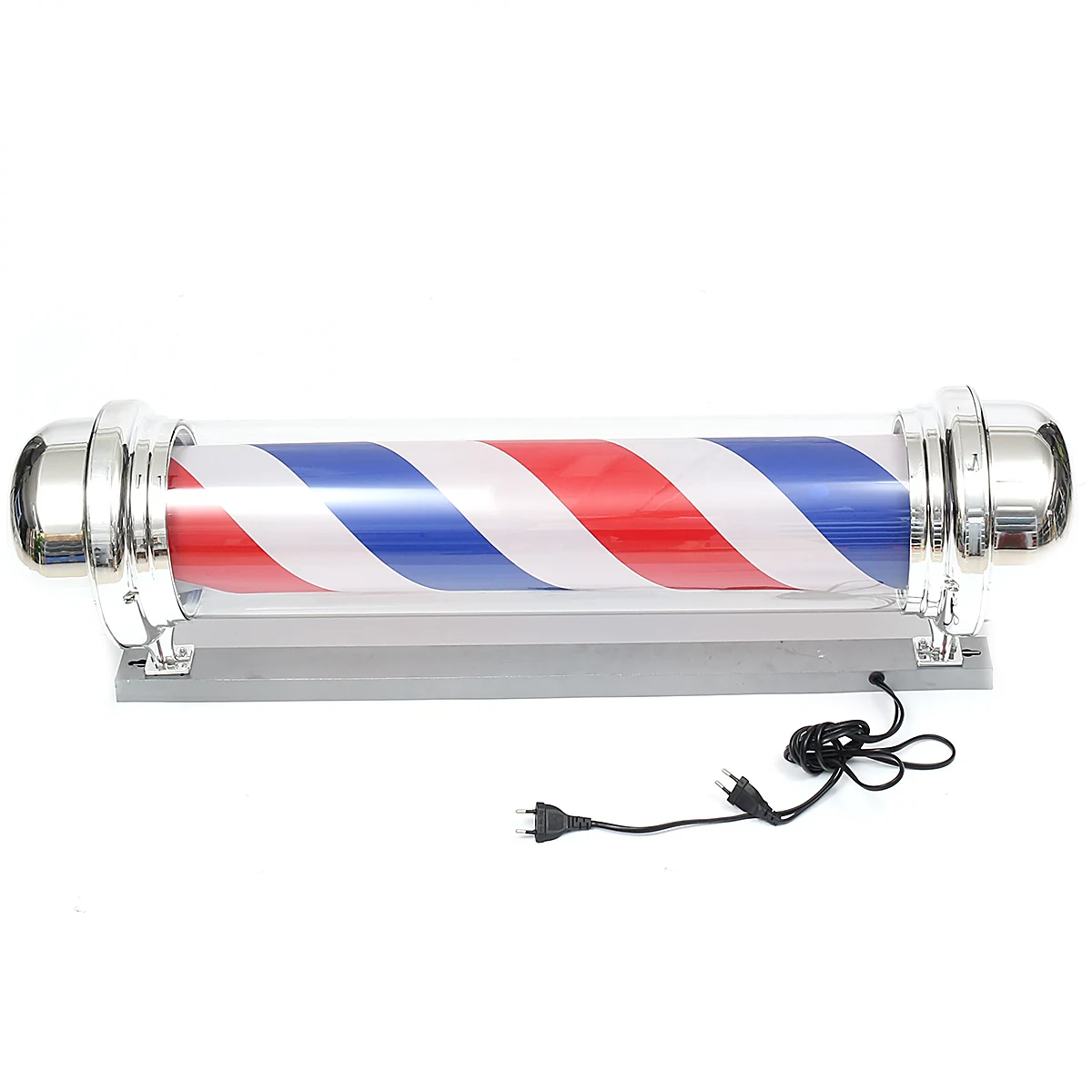 4 Types Barber Shop Light Red White Blue Stripes Rotating LED Light Lamp Hairdressing Salon Outdoor Hanging Sign Lamp
