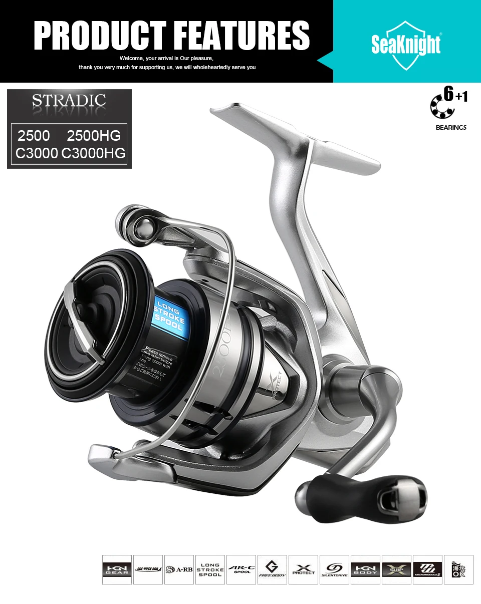 SHIMANO STRADIC FL 1000 2500 2500HG C3000HG C3000 4000MHG C5000XG Спиннинг рыболовная Катушка 9 кг HAGANE X-PROTECT катушка для удочки SALTWATER