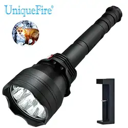 Superbright лампы UniqueFire 10000 люмен 9 * U2 светодиодный фонарик Водонепроницаемый Факел + Зарядное устройство для 3x18650 Перезаряжаемые Батарея