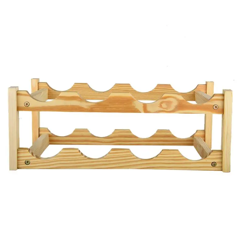 

Solid Wood Household Wine Rack Creative Wine Rack Wooden Wine Bottle Storage European Wine Bottle Frame Display