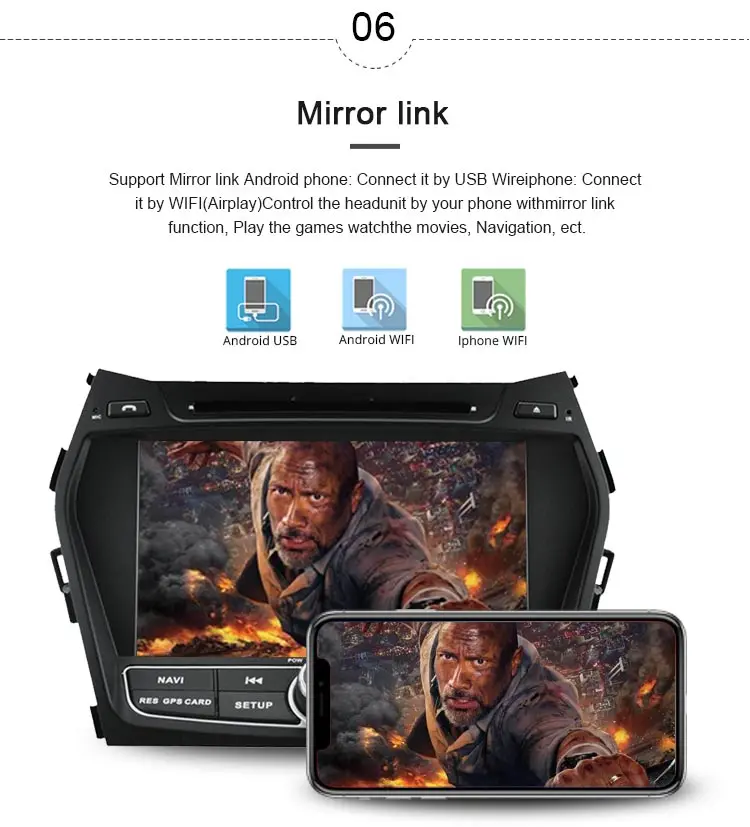 Sale JDASTON Android 9.1 Car DVD Player For Hyundai IX45/Santa fe 2012 2013 2014 Multimedia GPS Navi 2 Din Car Radio Audio Stereo 7