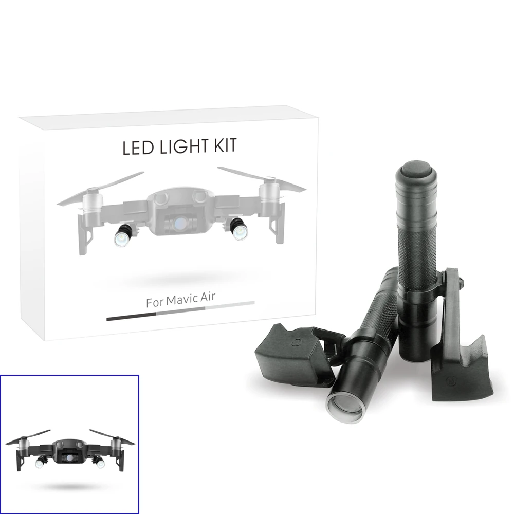 

1set Night Flight LED Night Light Adjustable Lighting Kit Fill-in Searching Guide For DJI Mavic Air Drone Accessories