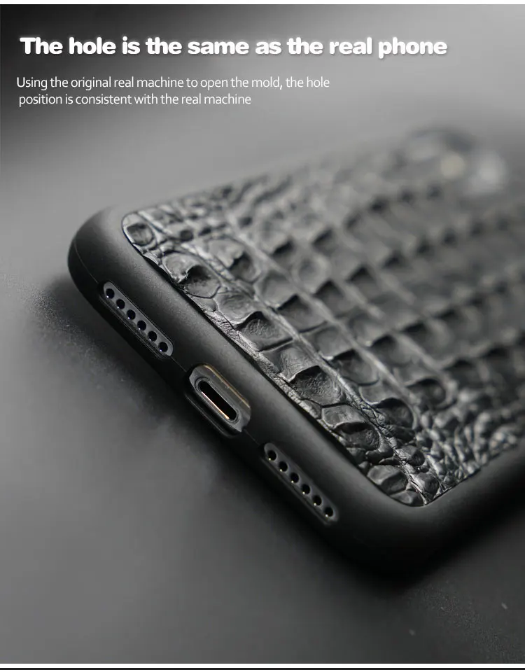 Couro de Crocodilo de Luxo para o Iphone Capa para Iphone Cases de Telefone 6s dos Homens Case Genuíno 5 8 6 7 xr xs Max Plus 2020 Funda 100% 11 x 9 Meia-embrulhado Casos