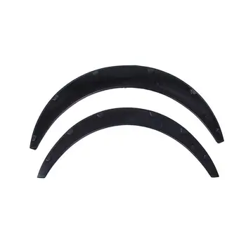 

4pcs Universal Car Truck Wheel Eyebrow Protector Lip Trim Fender Flare Anti-scratch Black Car Tires Eyebrow
