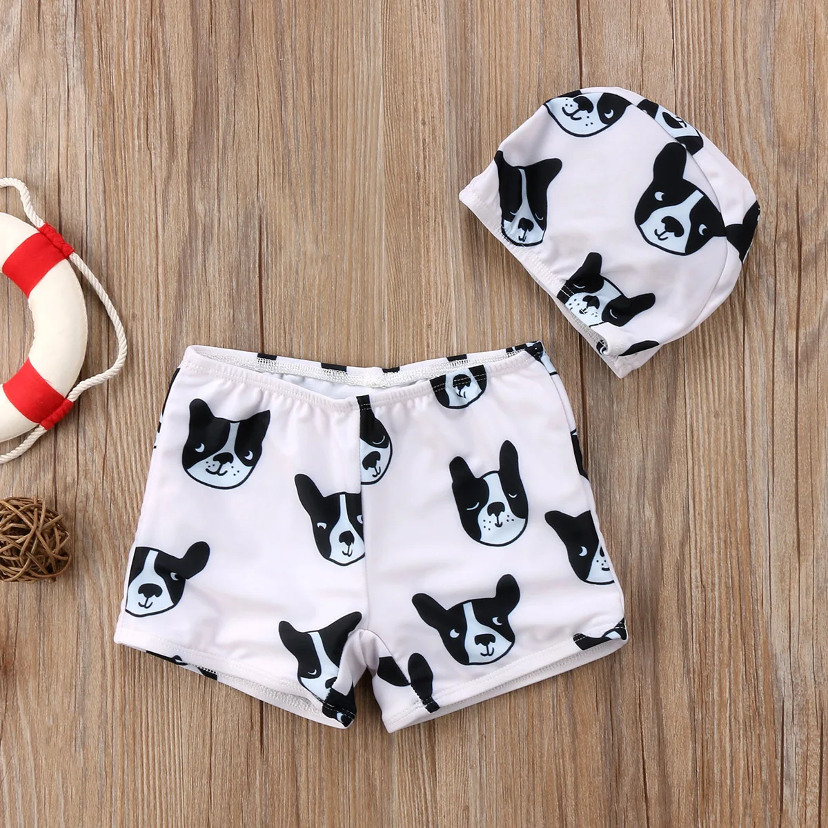 

Hot Summer Kids Baby Boys Swimsuit Swimwear Bulldog Print Swimming Swim Shorts Bathing Briefs Beachwear